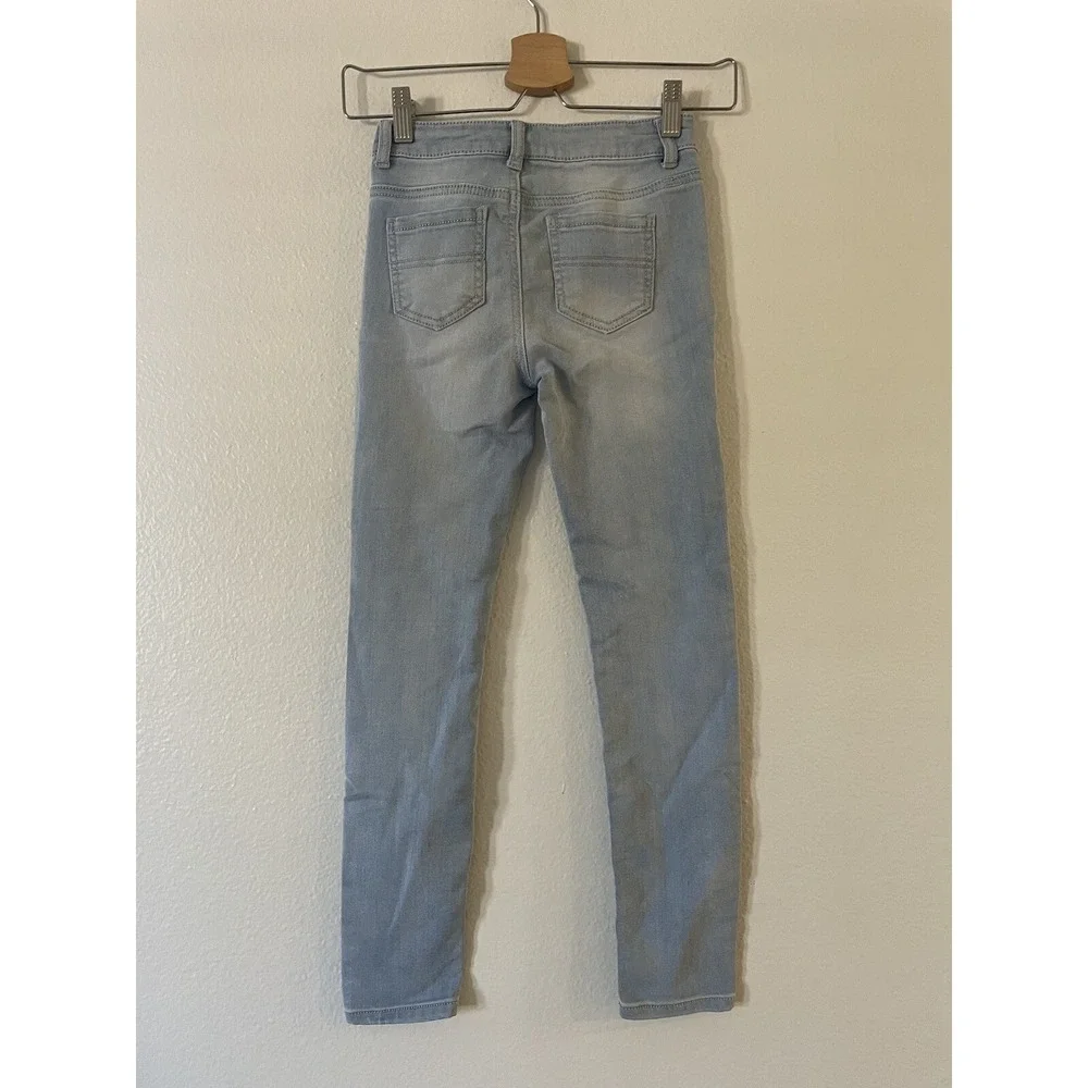 Epic Threads Skinny Jeans Light Wash Stretch Denim Kids Girls  10 Blue Excellent